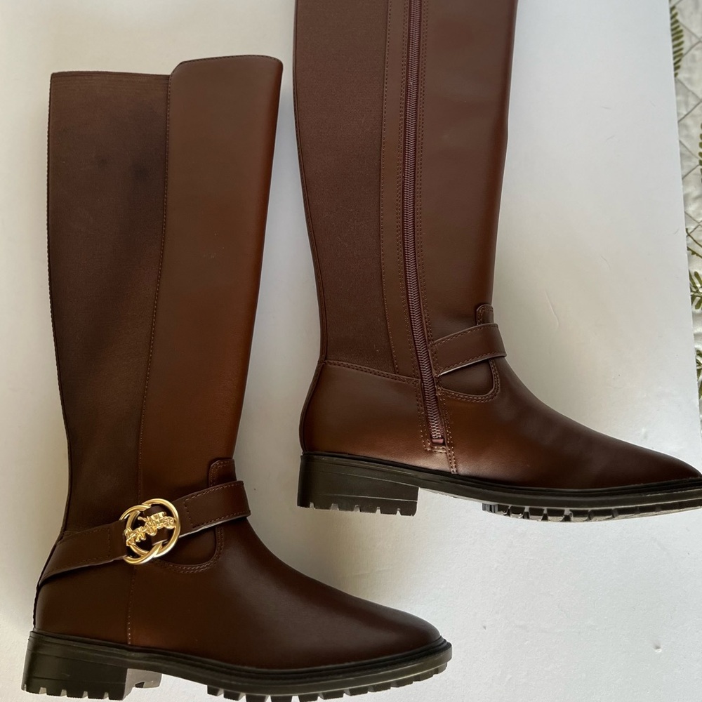 Elegant Brown Knee-High Boots
